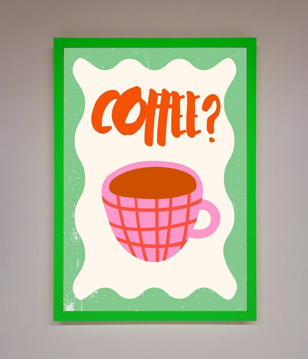 Coffee Pink Mug Framed Wall Art - Hi Society