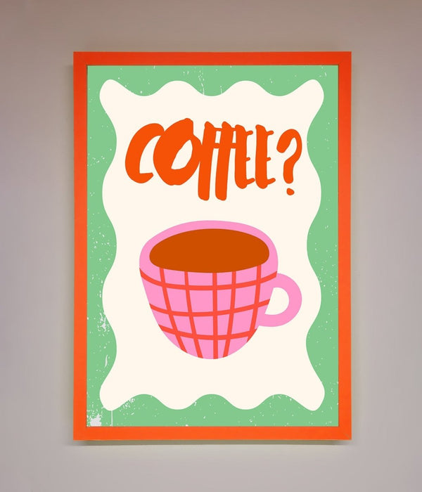 Coffee Pink Mug Framed Wall Art - Hi Society