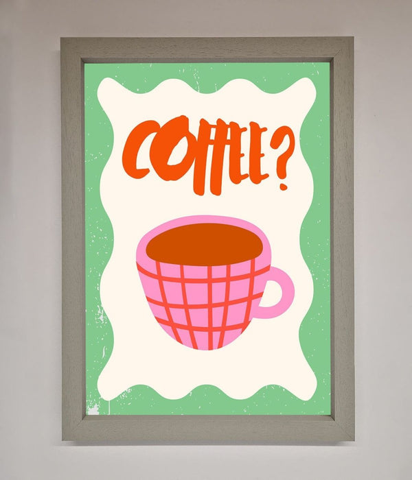 Coffee Pink Mug Framed Wall Art - Hi Society