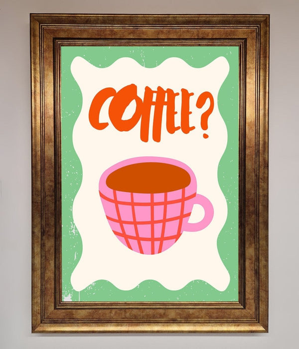 Coffee Pink Mug Framed Wall Art - Hi Society