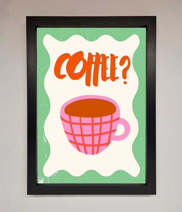 Coffee Pink Mug Framed Wall Art - Hi Society