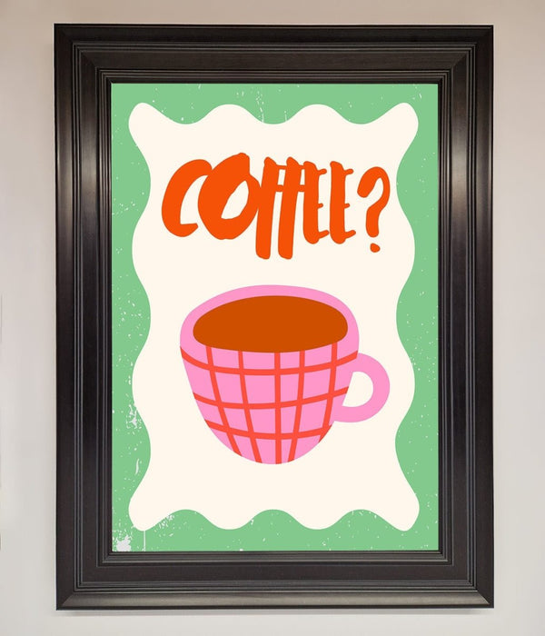 Coffee Pink Mug Framed Wall Art - Hi Society