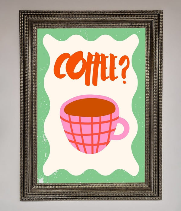 Coffee Pink Mug Framed Wall Art - Hi Society
