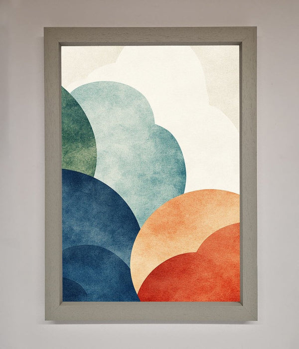 Colour Clouds Framed Wall Art - Hi Society