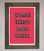 Come Thru And Chill Framed Poster - Hi Society