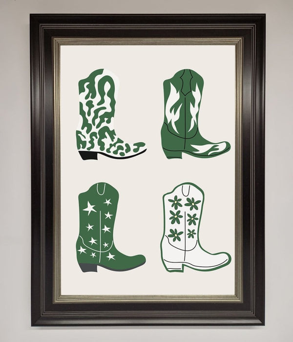 Cowboy Boots Framed Print - Hi Society