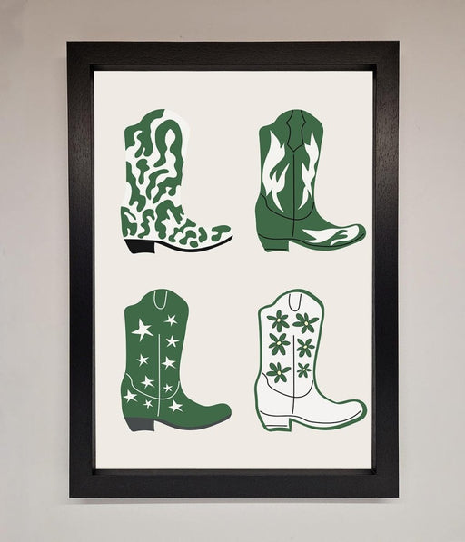 Cowboy Boots Framed Print - Hi Society