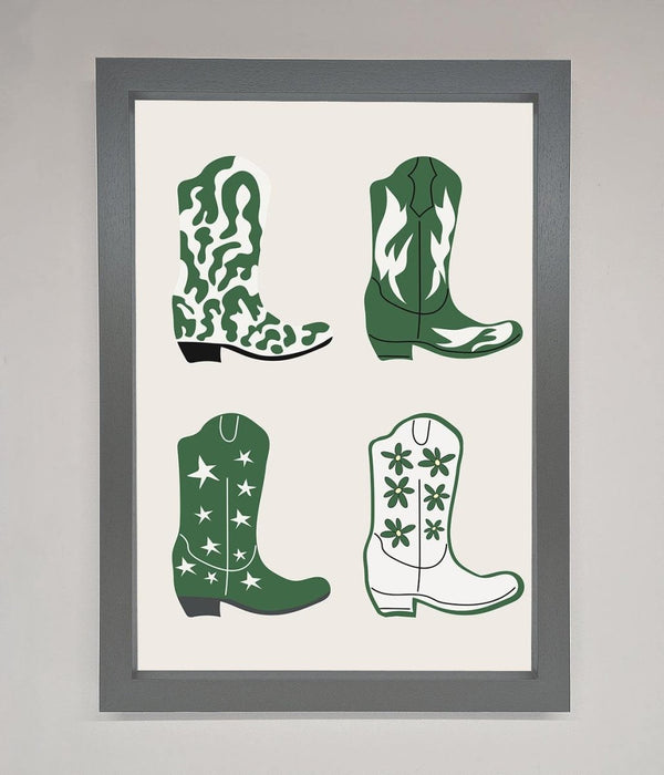 Cowboy Boots Framed Print - Hi Society