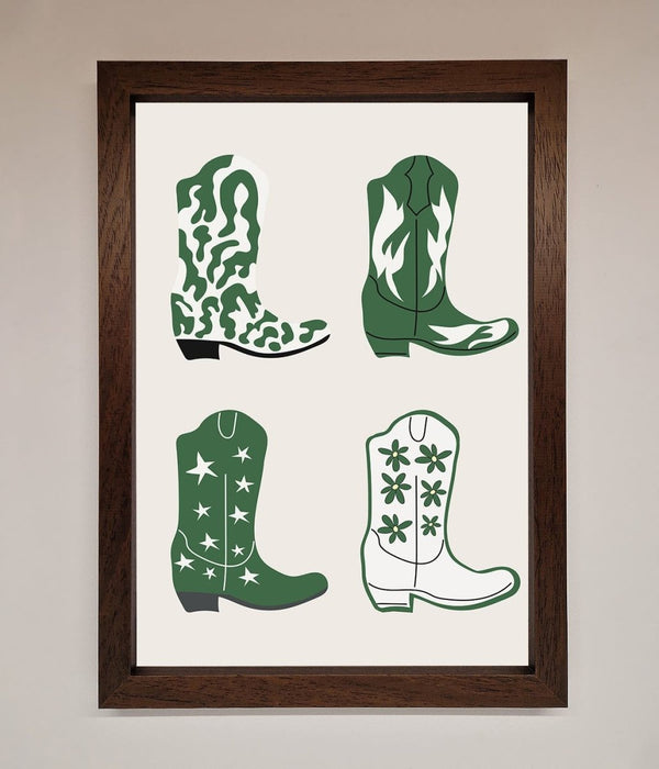 Cowboy Boots Framed Print - Hi Society