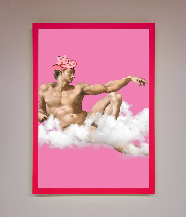 Cowboy On A Cloud Framed Poster - Hi Society
