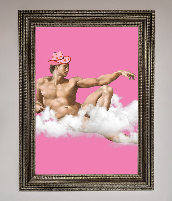 Cowboy On A Cloud Framed Poster - Hi Society