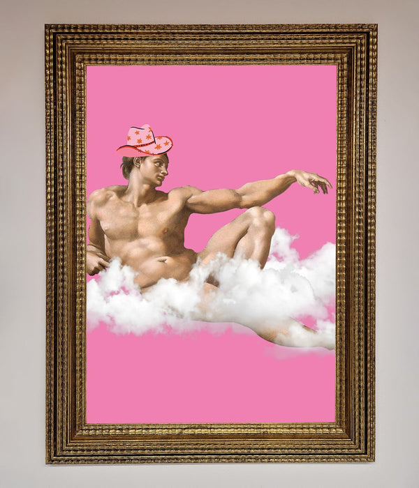 Cowboy On A Cloud Framed Poster - Hi Society