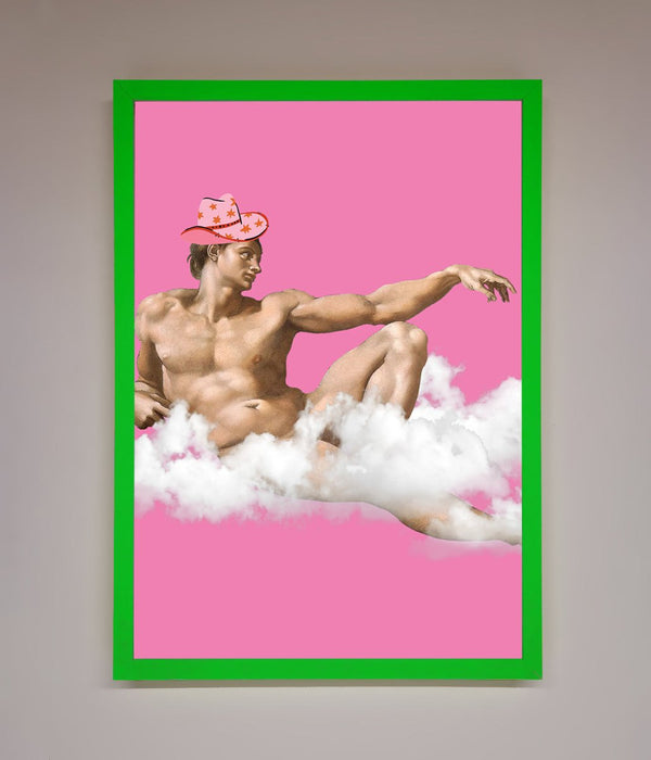 Cowboy On A Cloud Framed Poster - Hi Society