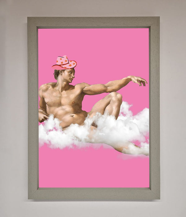Cowboy On A Cloud Framed Poster - Hi Society