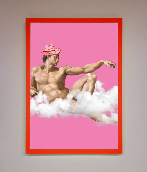 Cowboy On A Cloud Framed Poster - Hi Society