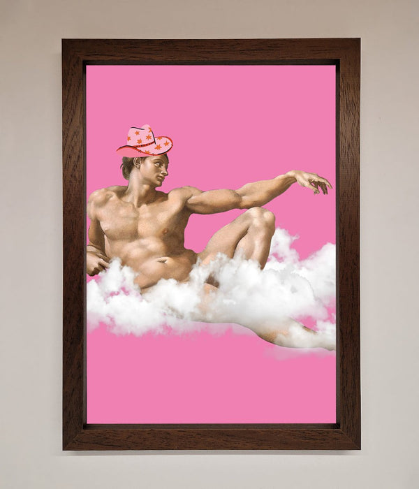 Cowboy On A Cloud Framed Poster - Hi Society
