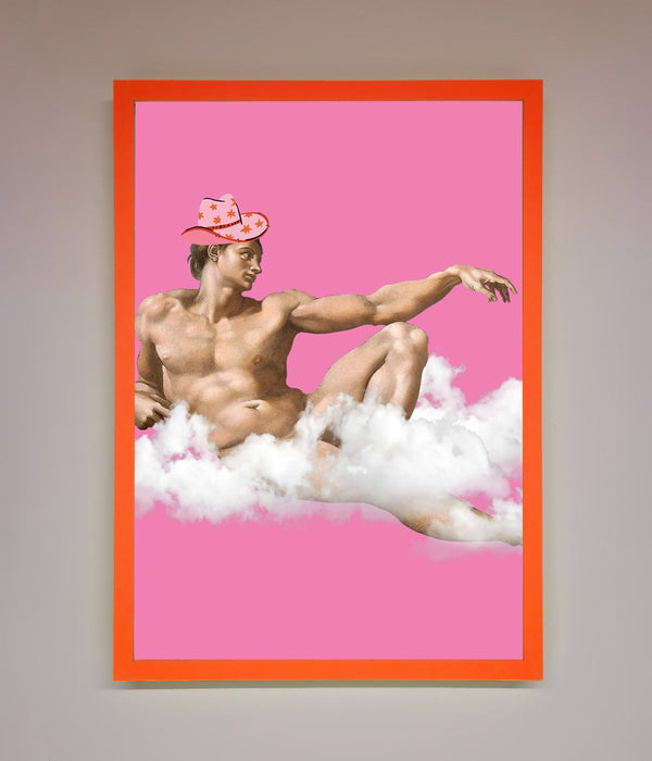 Cowboy On A Cloud Framed Poster - Hi Society