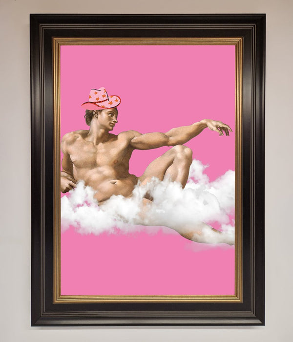 Cowboy On A Cloud Framed Poster - Hi Society