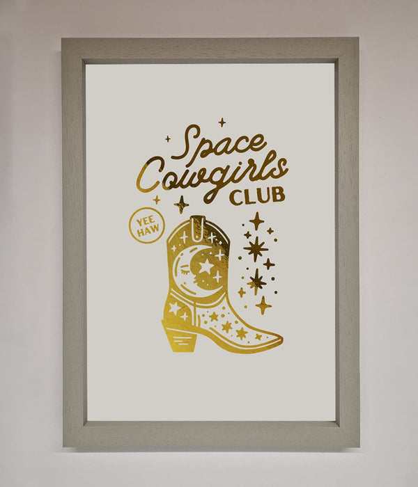 Cowgirl Boot Foil Print - Hi Society