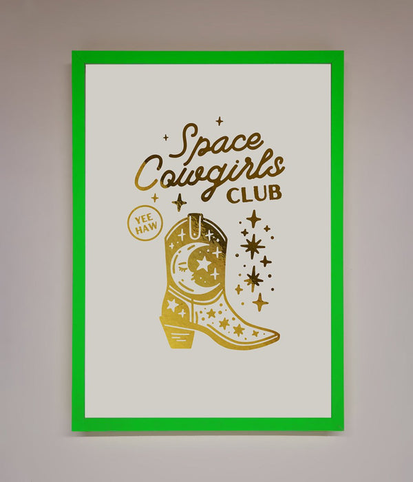 Cowgirl Boot Foil Print - Hi Society