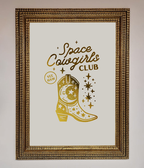 Cowgirl Boot Foil Print - Hi Society