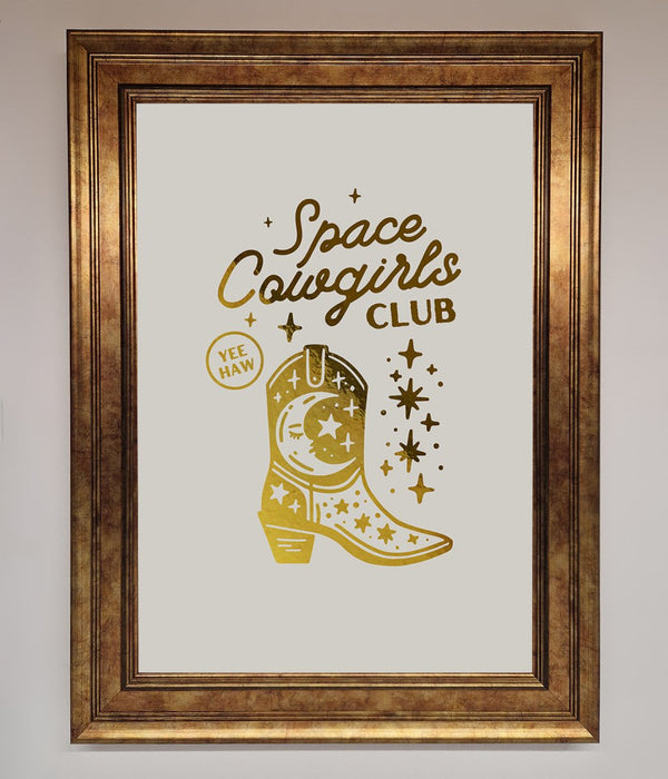 Cowgirl Boot Foil Print - Hi Society