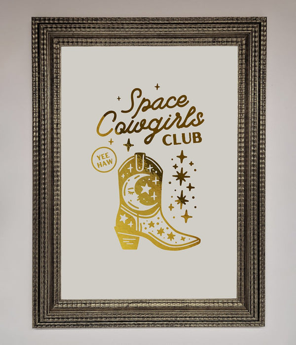 Cowgirl Boot Foil Print - Hi Society