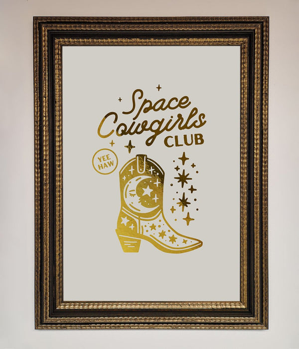 Cowgirl Boot Foil Print - Hi Society