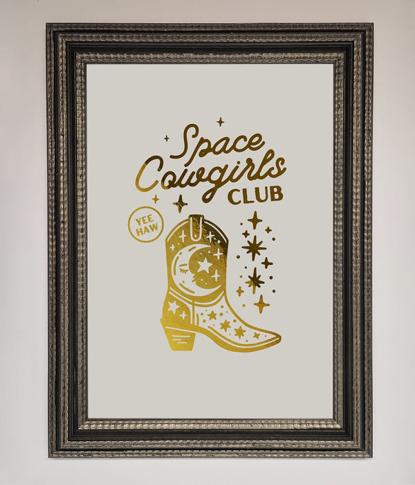 Cowgirl Boot Foil Print - Hi Society