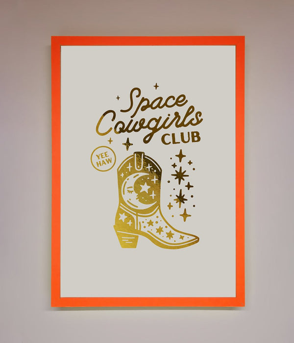 Cowgirl Boot Foil Print - Hi Society