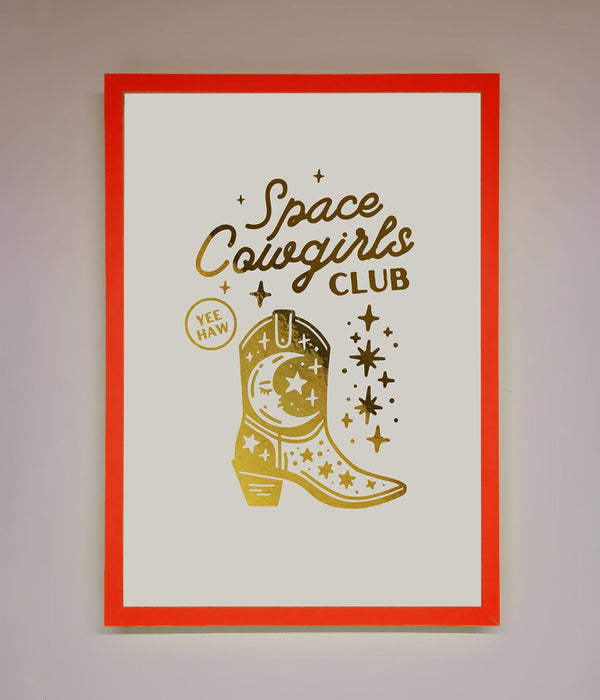 Cowgirl Boot Foil Print - Hi Society