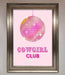 Cowgirl Club Disco Ball Framed Print - Hi Society
