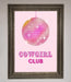 Cowgirl Club Disco Ball Framed Print - Hi Society