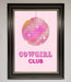 Cowgirl Club Disco Ball Framed Print - Hi Society