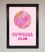 Cowgirl Club Disco Ball Framed Print - Hi Society