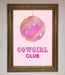 Cowgirl Club Disco Ball Framed Print - Hi Society