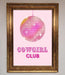 Cowgirl Club Disco Ball Framed Print - Hi Society
