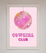 Cowgirl Club Disco Ball Framed Print - Hi Society