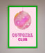 Cowgirl Club Disco Ball Framed Print - Hi Society