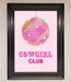 Cowgirl Club Disco Ball Framed Print - Hi Society