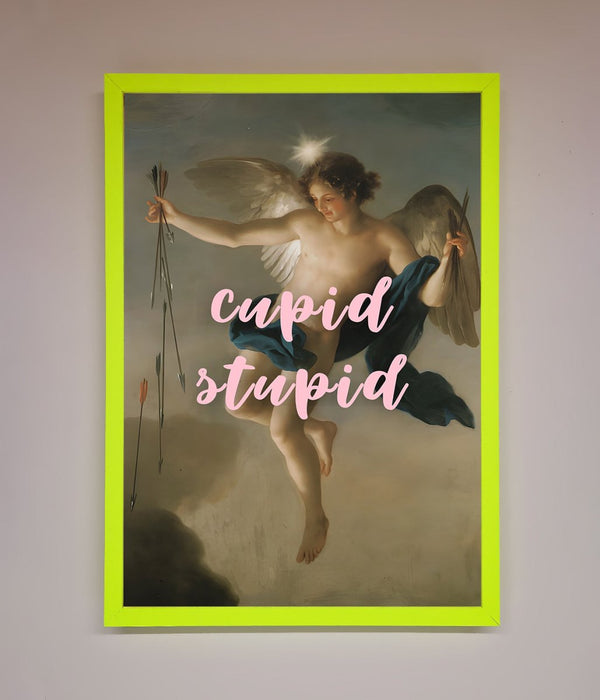 Cupid Stupid Framed Poster - Hi Society