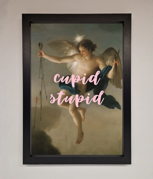 Cupid Stupid Framed Poster - Hi Society