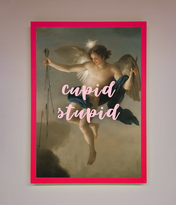Cupid Stupid Framed Poster - Hi Society