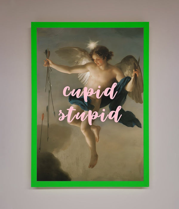 Cupid Stupid Framed Poster - Hi Society