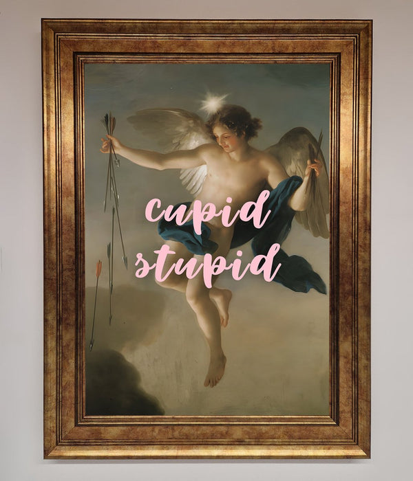 Cupid Stupid Framed Poster - Hi Society