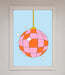 Disco Ball Pink Framed Poster - Hi Society
