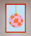 Disco Ball Pink Framed Poster - Hi Society