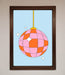 Disco Ball Pink Framed Poster - Hi Society