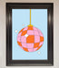 Disco Ball Pink Framed Poster - Hi Society