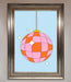 Disco Ball Pink Framed Poster - Hi Society